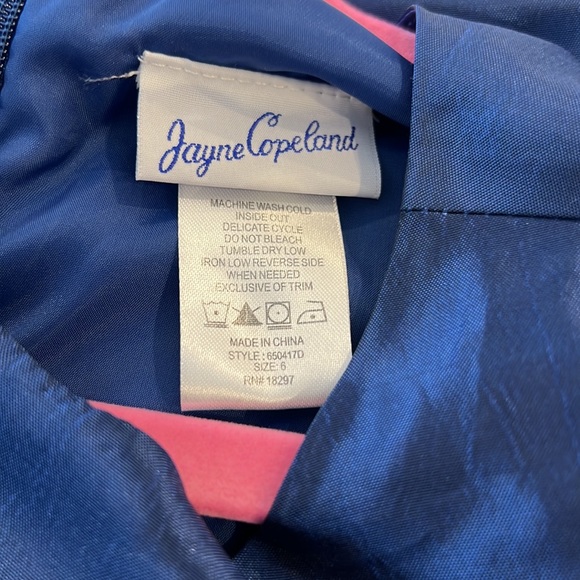 FORMAL TAFFETA BLUE DRESS - Picture 3 of 4